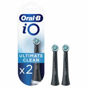 Oral-B iO Ultimate Clean Black Ανταλλακτικές Κεφαλές Ηλεκτρικής Οδοντόβουρτσας, 2τεμ