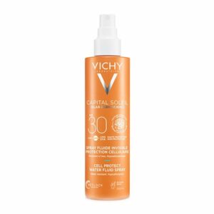 Vichy Capital Soleil Cell Protect Water Fluid SPF30 Αντηλιακό Γαλάκτωμα Προσώπου & Σώματος σε Σπρέι με Λεπτόρρευστη Υφή, 200ml