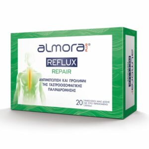 Almora Plus Reflux Repair Συμπλήρωμα Διατροφής για την Αντιμετώπιση και Πρόληψη από τα Συμπτώματα της Γαστροοισοφαγικής Παλινδρομικής Νόσου, 20 Φακελάκια x 10ml