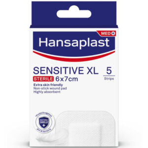 HANSAPLAST Sensitive XL 6x7cm - Αποστειρωμένα Επιθέματα 5τμχ