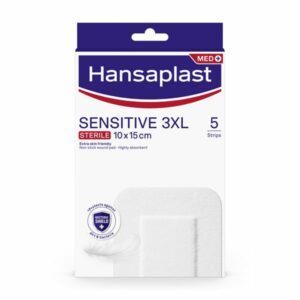 Hansaplast Sensitive 3XL Επιθέματα (10x15cm), 5τεμ