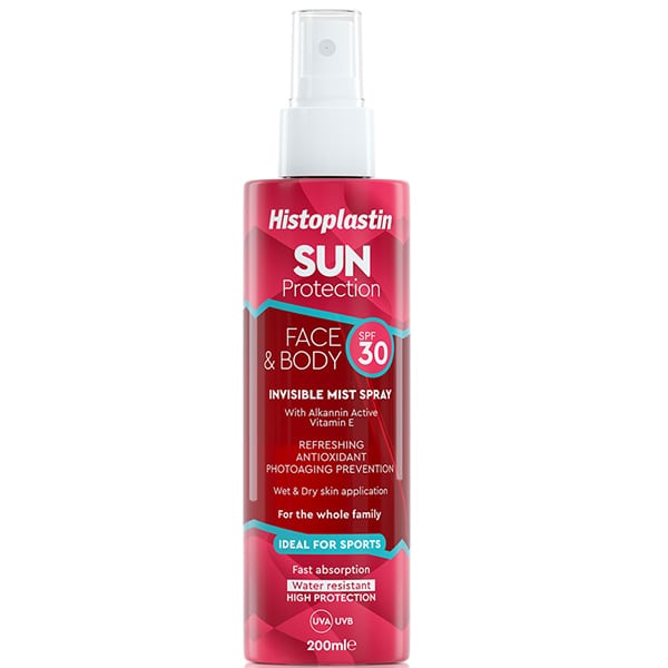 Histoplastin Sun Protection Face & Body Invisible Mist Spray SPF30 200ml