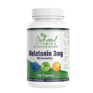 Natural Vitamins Melatonin 3mg, 50tabs