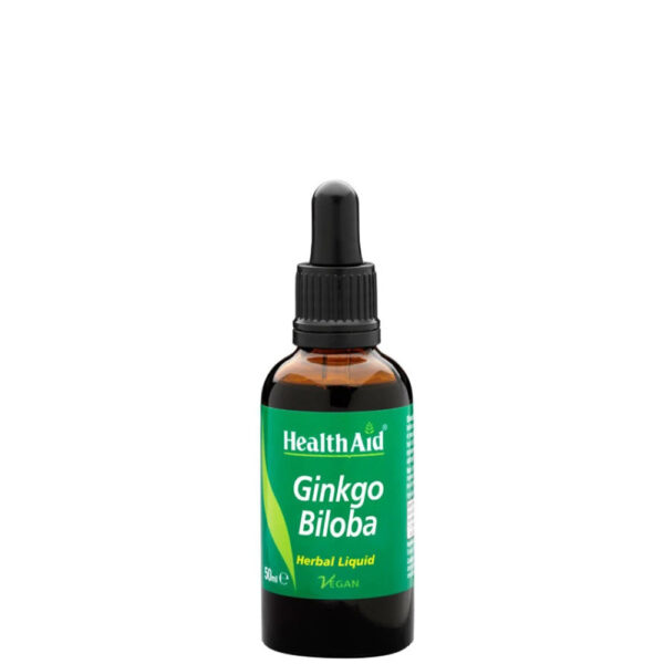 HEALTH AID Ginkgo Biloba για την Ενίσχυση της Μνήμης & της Συγκέντρωσης 50ml