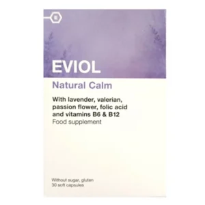 Eviol Natural Calm με Λεβάντα, Βαλεριάνα και Πασσιφλόρα 30 μαλακές κάψουλες