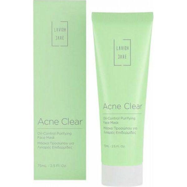 Lavish Care Acne Clear Oil Control Purifying Face Mask για Λιπαρές επιδερμίδες 75ml