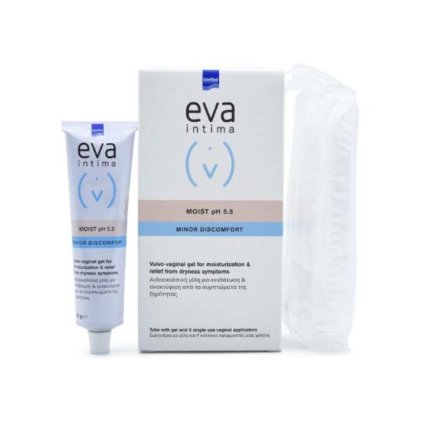 INTERMED Eva Intima Moist pH 5.5 Gel Ενυδάτωσης με Χαμομήλι και Αλόη 9 x 5gr