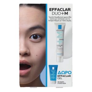 La Roche-Posay Promo Effaclar Duo+M Τριπλή Διορθωτική Κρέμα Κατά των Ατελειών, 40ml & Δώρο Effaclar Gel Τζελ Καθαρισμού Προσώπου, 50ml, 1σετ