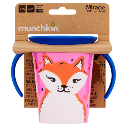 Munchkin Miracle Trainer Cup Ποτήρι Εκπαιδευτικό Fox 177ml