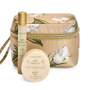 L' Erbolario Iris Bianco Mini Beauty Case Travel Petal Αρωμα 15ml & Κρέμα Σώματος 75ml