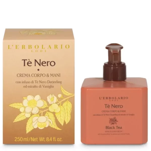 L' Erbolario Black Tea Body & Hand Cream Ενυδατική Κρέμα Σώματος & Χεριών 250ml