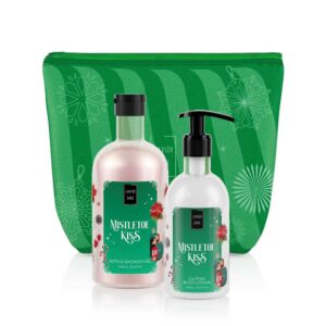 Lavish Care Mistletoe Kiss Bag Set Bath & Shower Gel Αφρόλουτρο 500 ml + Glitter Body Lotion 300 ml