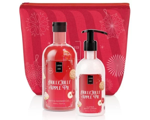 Lavish Care Holly Jolly Apple Pie Christmas Set