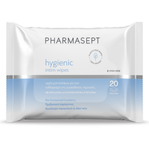 Pharmasept Hygienic Intim Wipes Υγρά Μαντηλάκια για την Ευαίσθητη Περιοχή, 20τεμ