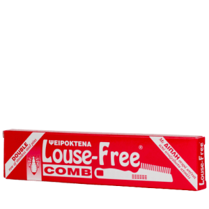 Louse-Free Comb Διπλή αντιφθειρική μεταλλική χτένα για Ψείρες & Κόνιδες 1 τεμάχιο