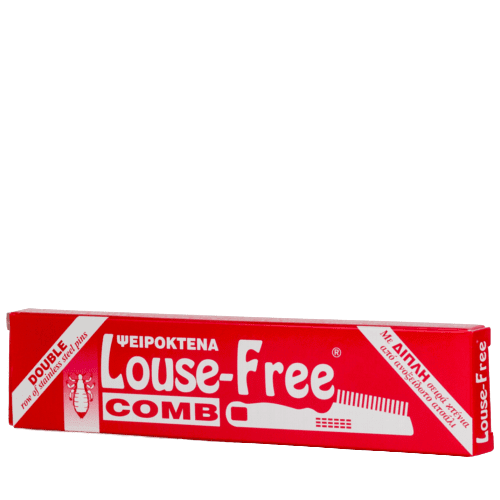 Louse-Free Comb Διπλή αντιφθειρική μεταλλική χτένα για Ψείρες & Κόνιδες 1 τεμάχιο