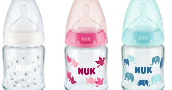 Nuk First Choice Γυάλινο Μπιμπερό για 0-6m με Θηλή Σιλικόνης (10.747.117), 120ml