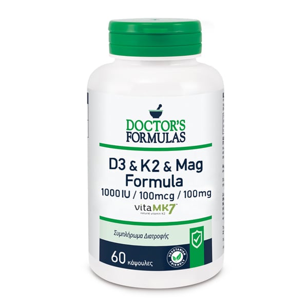 Doctor's Formulas D3 & K2 & Mag Formula, 60caps