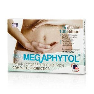 Medichrom Bio Megaphytol Συμπλήρωμα Διατροφής Με Προβιοτικά & Πρεβιοτικά Για Την Καλή Υγεία Του Εντέρου 15 κάψουλες