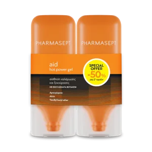 Pharmasept Promo Hot Power Gel Θερμαντικό Τζελ για Ανακούφιση Μυϊκών Πόνων, 2x100ml, 1σετ