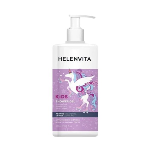 Helenvita Kids Unicorn Shower Gel Ήπιο Παιδικό Αφρόλουτρο, 500ml