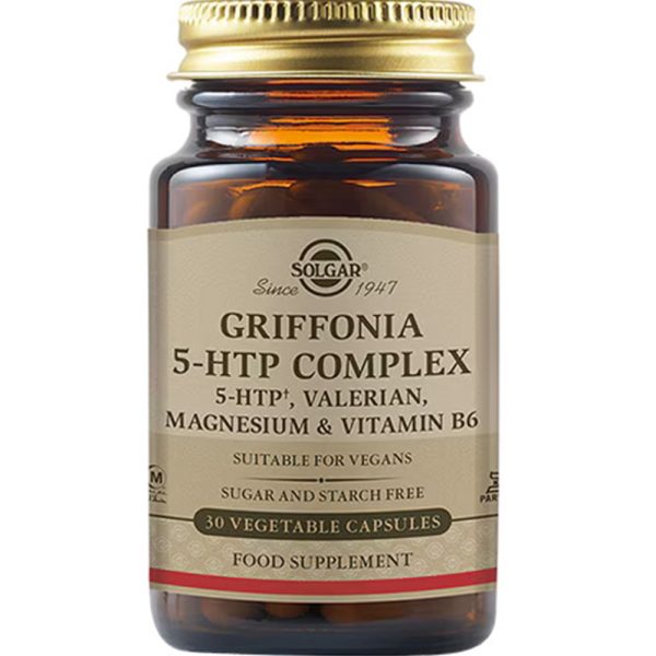 Solgar Griffonia 5-HTP Complex, 30 veg. καπάκια