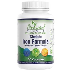 Natural Vitamins Chelate Iron Formula, 50caps