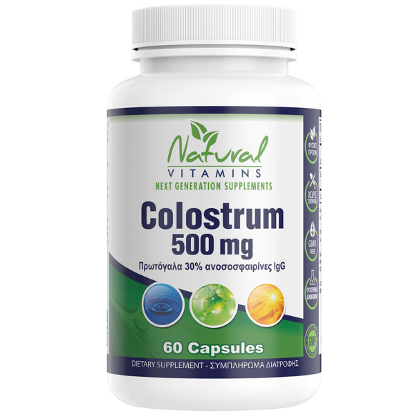 Natural Vitamins Colostrum 500mg, 60caps